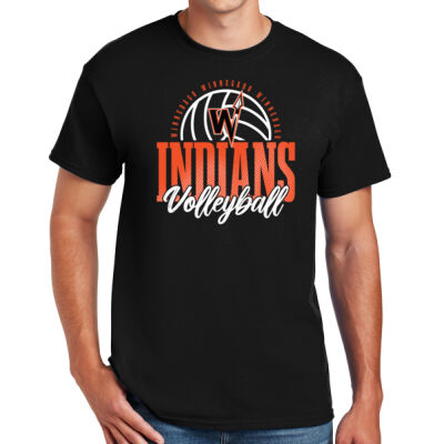 Winnebago Volleyball 2026 Logo 1 - DryBlend ® 50 Cotton/50 Poly T Shirt Thumbnail