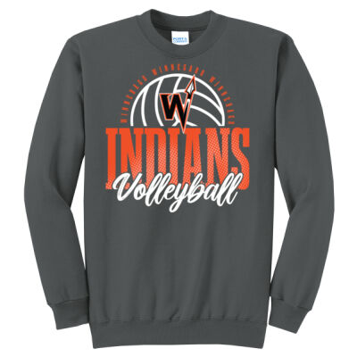 Winnebago Volleyball 2026 Logo 1 - Core Fleece Crewneck Sweatshirt Thumbnail