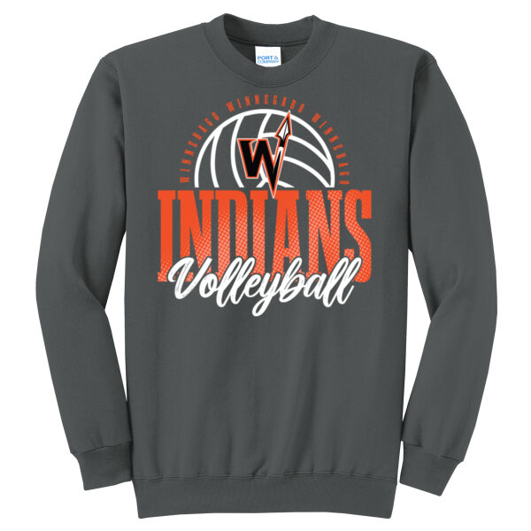 Winnebago Volleyball 2026 Logo 1 - Core Fleece Crewneck Sweatshirt Thumbnail