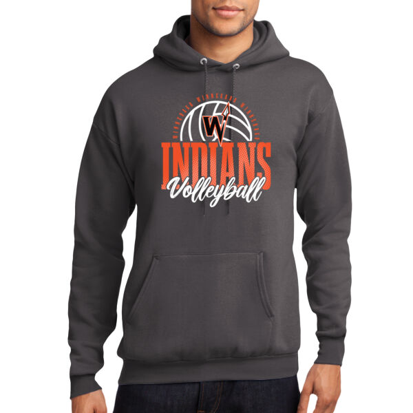 Winnebago Volleyball 2026 Logo 1 - Core Fleece Pullover Hooded Sweatshirt Thumbnail