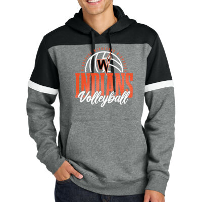Winnebago Volleyball 2026 Logo 1 - Drive Fleece Colorblock Hoodie Thumbnail