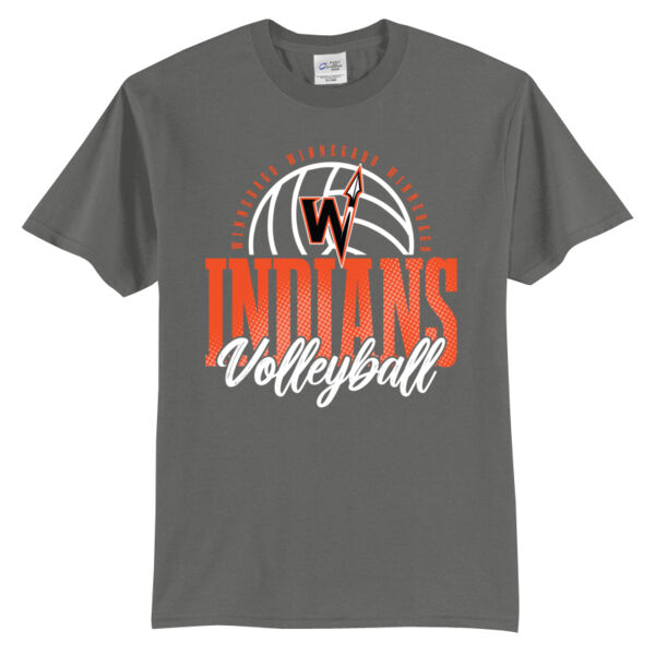 Winnebago Volleyball 2026 Logo 1 - Tall Core Blend Tee Thumbnail