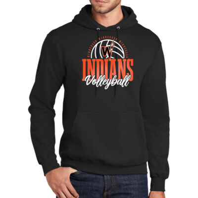 Winnebago Volleyball 2026 Logo 1 - Tall Core Fleece Pullover Hooded Sweatshirt Thumbnail