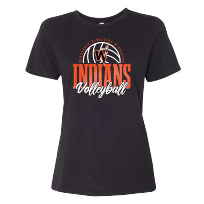Winnebago Volleyball 2026 Logo 1 - Women’s Relaxed Fit Heather CVC Tee Thumbnail