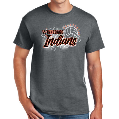 Winnebago Volleyball 2026 Logo 2 - DryBlend ® 50 Cotton/50 Poly T Shirt Thumbnail