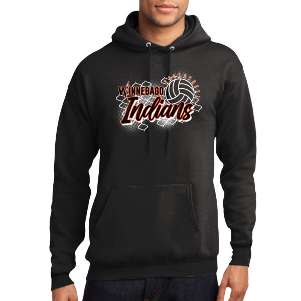 Winnebago Volleyball 2026 Logo 2 - Core Fleece Pullover Hooded Sweatshirt Thumbnail