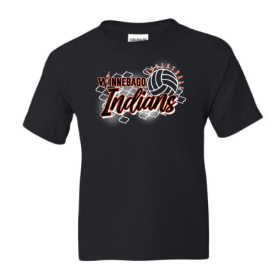 Winnebago Volleyball 2026 Logo 2 - DryBlend® Youth T-Shirt Thumbnail