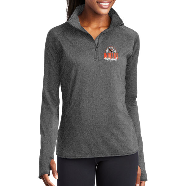 Winnebago Volleyball Logo 1 - Women's Sport Wick ® Stretch 1/4 Zip Pullover Thumbnail