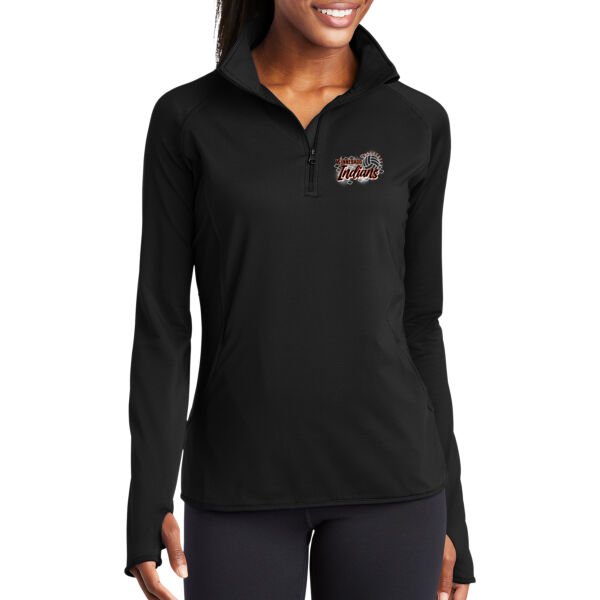 Winnebago Volleyball Logo 2 - Women's Sport Wick ® Stretch 1/4 Zip Pullover Thumbnail