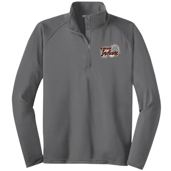 Winnebago Volleyball Logo 2 - Tall Sport Wick ® Stretch 1/4 Zip Pullover Thumbnail